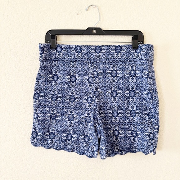 Counterparts High Waist Blue Shorts with Scalloped Hem - Picture 1 of 10